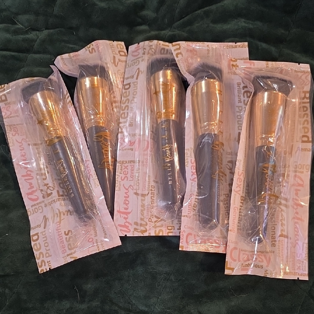 Belle by Kim Gravel Gold and Black Makeup Brushes